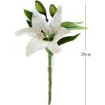 thumbnail image 1 of 5 lirios artificiales, flores artificiales de látex para decoración del hogar, fiestas de boda, oficinas, 1 of 5
