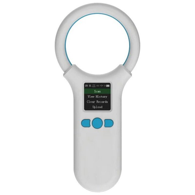 Lecteur RFID Animal 134.2Khz/125Khz Animal de Compagnie -B Émetteur Luminosité Sonore Réglable USB Chien Chat Cheval Mini Scanner à Main B