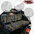 thumbnail image 4 of Yuyamidu Camo Hunting UTV Seat Covers Compatible with Kawasaki Mule 3010 4000 4010 4x4 2009-2023 2025 Elastic Edge Non-Slip Comfortable Split Seat Covers Blue Leaves UTV Protection Accessories, 4 of 7