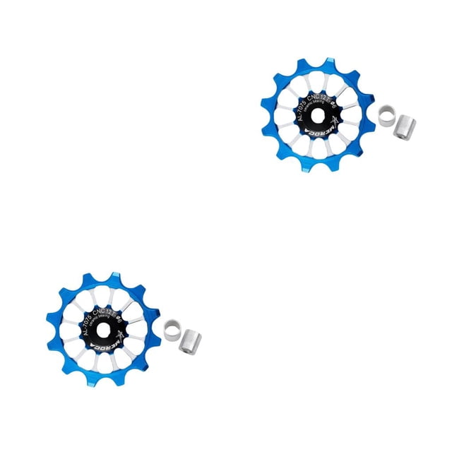 Advancent Desviador trasero 12T Ajuste mejorado Instalación práctica Suministros de bicicleta livianos Polea de profundos Rodillo Wheel Type3 NO3
