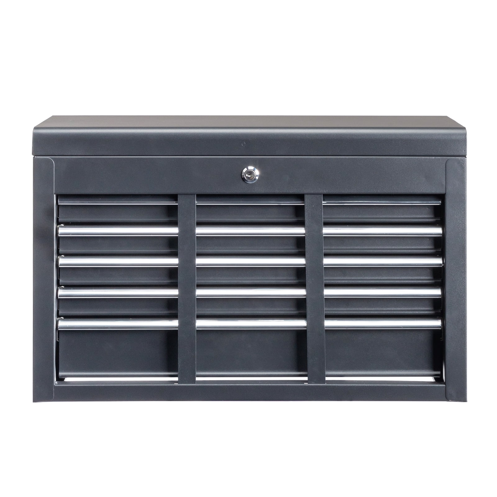 IVV Tool Storage Box Chest with 5 Drawers Steel Repair Tool Box with Lock and Key, Black