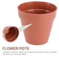 thumbnail image 5 of Tineasur 5PCS Sunlight Resistant Flower Pot Resin Coffee Indoor Plants Home Decor, 5 of 6