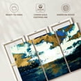 thumbnail image 6 of Elephant Stock Birds And Sea Wall Art - Horizontal Multi Panel Canvas - Living Room Wall Decor - Abstract Multi Panel - White And Blue Decor - 50" x 32", 6 of 8