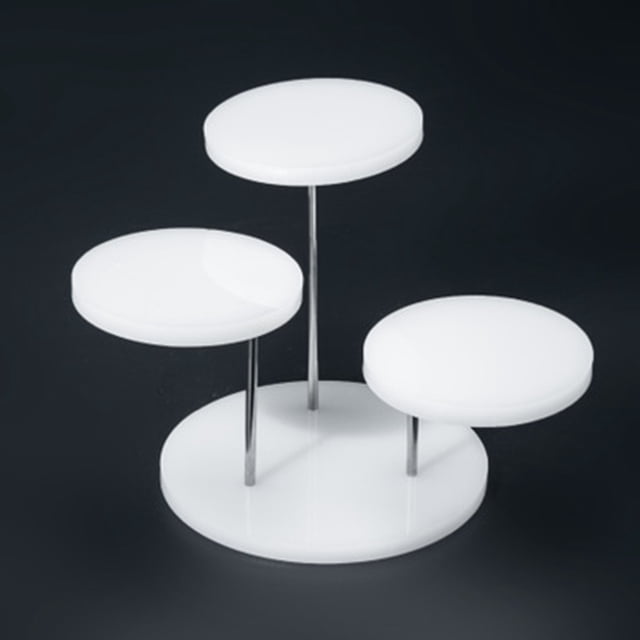 3 Tray Fashion Multi-Layer Acrylic Jewelry Ring Display Stand Pendant Show Rack