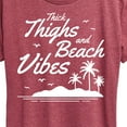 thumbnail image 3 of Instant Message - Thick Thighs Beach Vibes - Women's Short Sleeve Graphic T-Shirt, 3 of 6