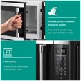 thumbnail image 3 of Hamilton Beach 1.1 cu. ft. Countertop Microwave Oven, Black and Stainless Steel – OPEN BOX – Tested & Guaranteed, 3 of 13