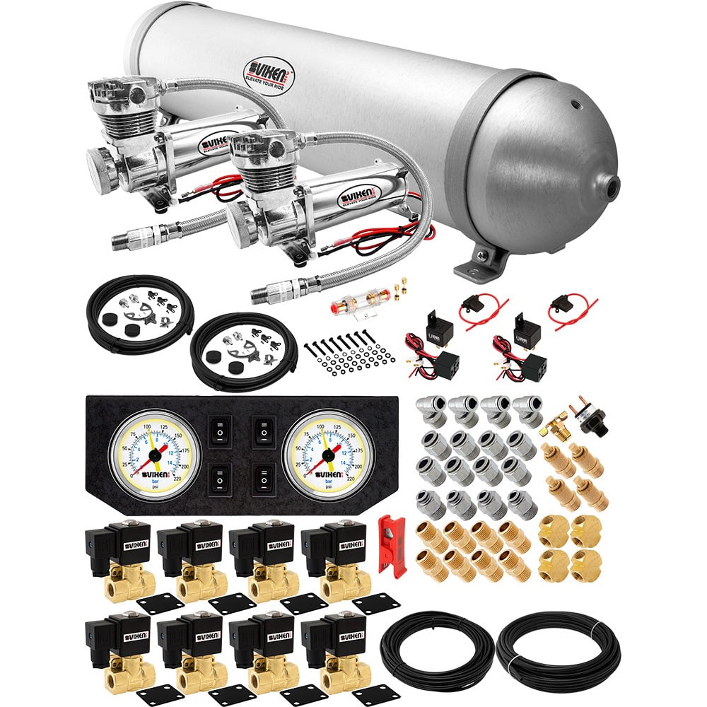 Vixen Air Suspension Kit for Truck/Car Bag/Air Ride/Spring. On Board