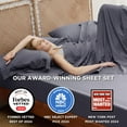 thumbnail image 2 of Rayon Derived from Bamboo Sheets Queen Size Set Cooling Sheets for Hot Sleepers Breathable & Soft Queen Bedsheets Deep Pocket Up to es Bedsheet & Pillowcase Sets, 2 of 8