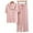 02 Pink, variant on Weiqiqre Womens Pajama Sets Cute Printed Sleepwear Button Up Shirt with Lounge Shorts Set