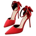 thumbnail image 1 of 1 Paire Escarpins pour Femmes à la Mode à Bride à la Cheville Talons Hauts Escarpins Bout Pointu Talons Hauts, 1 of 6