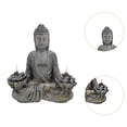thumbnail image 6 of yotijay Buddha Statue with Solar Light Resin Figurine for Spiritual Room Office Yard Lotus, 6 of 9