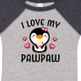 thumbnail image 4 of Inktastic I Love My Pawpaw with Cute Penguin and Hearts Girls Baby Bodysuit, 4 of 5