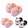 thumbnail image 5 of Otqutp Kids Cute Panda Plush House Slippers Toddlers Fuzzy Warm Indoor Slippers Winter Cartoon Non-slip Slide Slippers for Boys Girls, 5 of 5