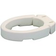 thumbnail image 1 of NOVA Medical Products Hinged Toilet Seat Riser Lift Up and Down Raised Toilet Seat For Under Seat For Elongated Seat Color, White, (Pack of ), 1 Count, 1 of 5
