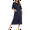 Navy Blue, variant on Eternatastic Womens Zipper Robe Half Sleeves Loungewear Dress Full Length Sleepwear Pockets Housecoat Nightgown Long Bathrobe