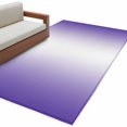 thumbnail image 2 of Purple Ombre Runner Rug 2.7x5 FT, Non Slip Entryway Carpet, Purple White Gradient Modern Abstract Art Washable Soft Floor Carpet Entrance Mat Non-Shedding Throw Rug for Hallway Laundry Room Bedside, 2 of 9