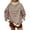 Brown #47, variant on Women Oversized Mockneck Sweatshirt Striped Mock Neck Long Sleeve Pullover Shirt Fall Winter Lounge Tops S