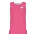 thumbnail image 4 of Mens Summer Beach Tank Top Hawaiian Palm Tree Print Sleeveless Muscle Basic Tee Vacation Tops, 4 of 5
