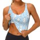 thumbnail image 3 of Fotbe Rabbit And Bird Sujetador Deportivo Largo sin Aros para Mujer con Almohadillas y Soporte Medio, Transpirable y Absorbente, Camiseta Tipo Chaleco o Tank Top-Large, 3 of 8