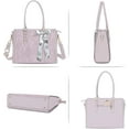 thumbnail image 3 of Mosiso Laptop Tote Bag for Women, 15.6-16 inch Waterproof PU Leather Travel Work Office Shoulder Messenger Handbag for MacBook Air Pro HP Dell Asus Acer Computer Satchel Bags, Dusty Lilac, 3 of 7