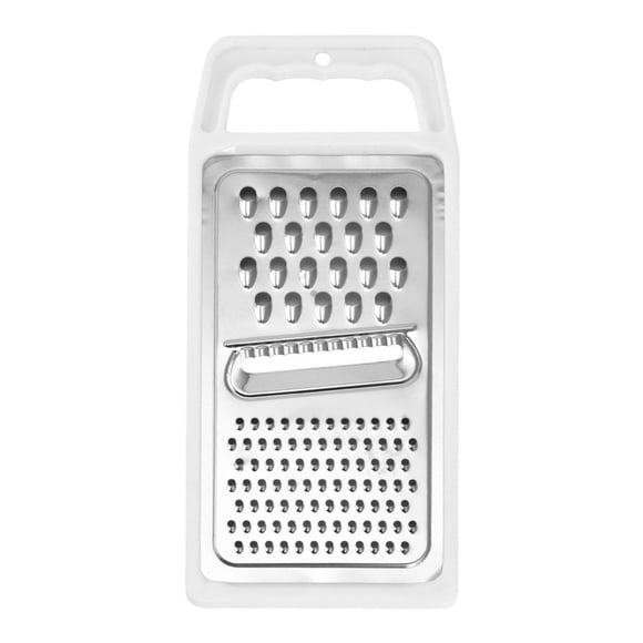 TIELUTT Stainless Steel Cheese Grater Flat Handheld Grater with Handle Kitchen Tailors Ham Holder Cheese Grader for Kitchen Vegetable Grater compatible with Machine Vegetable Peelers and Shders Grate
