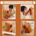 thumbnail image 4 of Peluche de peluche, capibara, 25 cm, supersuave para niños, 4 of 5