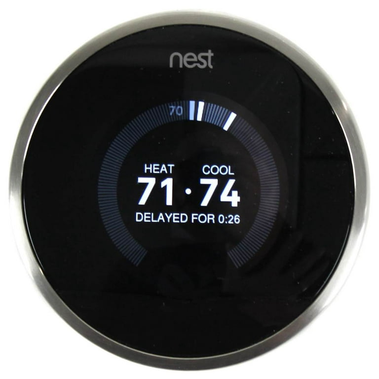 New Nest Learning Touch Home Office Heating Cooling Smart Thermostat with WiFi