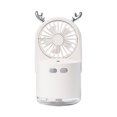 thumbnail image 1 of Moyic Humidificador ajustable portátil recargable con ventilador de niebla de 240ML con luz nocturna, humectante de mano, apagado automático, Humidificadores Blanco Moyic HA063836-01, 1 of 6