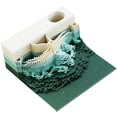thumbnail image 1 of Modelo de tallado de papel tridimensional 3D Lámpara LED con gradiente de templo Notas Regalos de empresa, 1 of 1