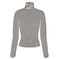 thumbnail image 4 of MixMatchy Women's Tight Fit Lightweight Solid/Stripe Long Sleeves Turtle Neck Top, 4 of 5