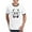 Black/White, variant on - Batty Bear White Men's Ringer T Shirt - 100% Cotton Ringed T-Shirt
