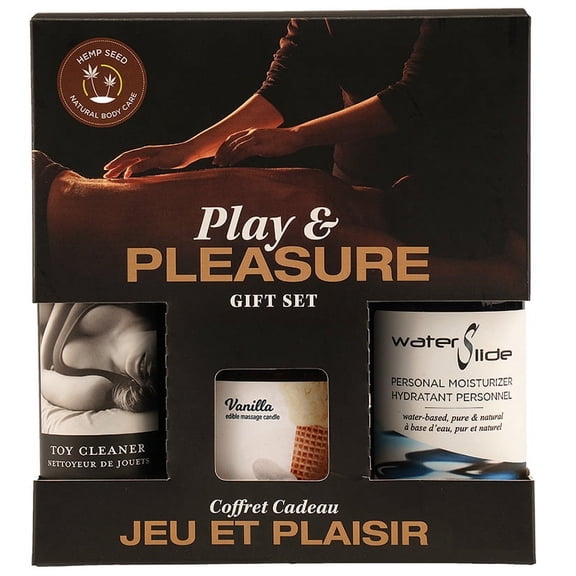 Hemp Seed by Night Play and Pleasure Gift Set - Vanilla