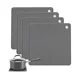 thumbnail image 1 of Juego de 4 almohadillas de silicona gris, estante de olla caliente, almohadilla de secado, resistente al calor, 1 of 1