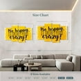 thumbnail image 4 of Elephant Stock Be Happy Quote I Wall Art - Horizontal Multi Panel Canvas - Hallway Wall Decor - Inspirational And Typography Multi Panel - White And Yellow Decor - 84" x 54", 4 of 8