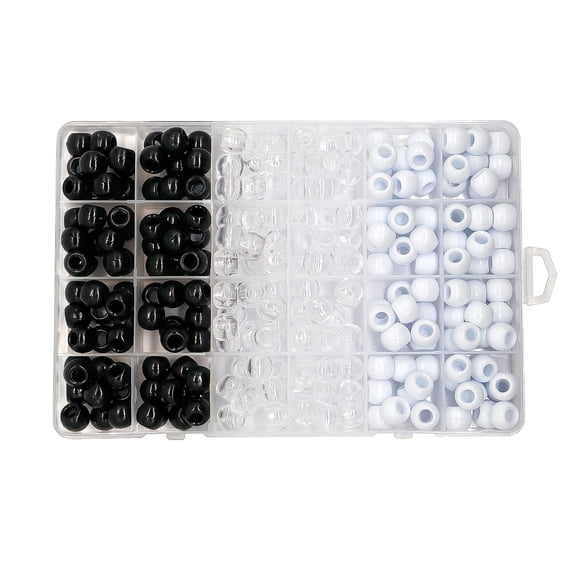Kasachoy 240pcs Braid Beads with Storage Hair Beads Box Hair Beads for Jewelry Bracelet Making Multifunctional Beads Kit for DIY Bracelet Hair Easy to Use