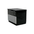 thumbnail image 2 of Best Master Romania 2-Drawer Poplar Wood Bedroom Nightstand in Black/ Zebra, 2 of 4