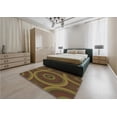 thumbnail image 4 of Ahgly Company Indoor Square Patterned Bakers Brown Area Rugs, 3' Square, 4 of 6