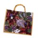 thumbnail image 1 of Bolso de mano de mujer con asa superior, estilo casual, con bordado floral, tipo clutch, ideal para viajes o para la noche. Púrpura, 1 of 9