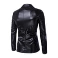 thumbnail image 3 of Traje casual bronceado brillante y traje ajustado para hombre de moda versátil, 3 of 4