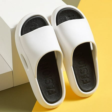 

Summer Womens Slippers Fashion Design Runway EVA Smelless Thick Sole Slides Pool Beach Flip Flops Male Ladies Indoor Bath Slides