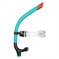 thumbnail image 1 of Snorkel Entrenamiento Natación con Boquilla Montaje Central y Válvula Purga Unidireccional para Entrenamiento Natación , para Jóvenes y Niños, Color Azul Lago., 1 of 5