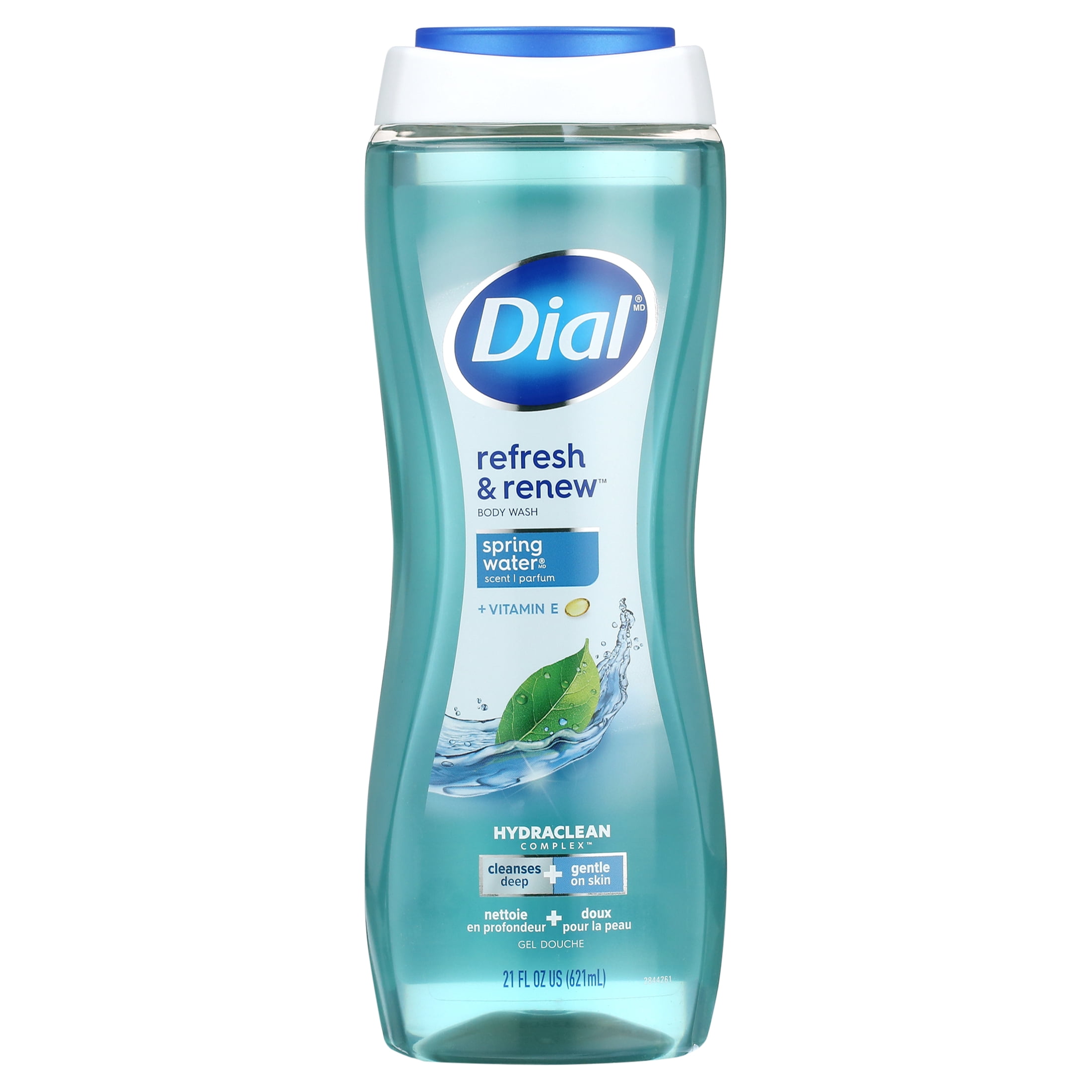 Dial Hydrating Body Wash, Spring Water, 21 fl oz (Pack of 4)