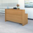 thumbnail image 6 of Bush Business Furniture Series C 72" L Shaped Reception Desk in Light Oak, 6 of 8