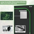 thumbnail image 5 of Costway 36''x20''x63'' Mylar Hydroponic Grow Tent w/Observation Window & Floor Tray Black, 5 of 9