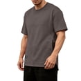 thumbnail image 3 of RongHuan Mens Big and Tall Tshirts Casual Athletic Shirt Oversize Tshirt Short Sleeve Versatile T-Shirt, 3 of 8