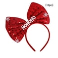thumbnail image 2 of Qarigey 12 Uds. De diademas navideñas para mujer, clásicas astas de reno, Santa, árbol de Navidad, hebilla para el pelo, diadema encantadora, Accesorio para el cabello Arco Qarigey AP013012-21, 2 of 6