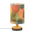 thumbnail image 2 of Pineapple Abstract Bedside Table Lamp LED Warm Lights with USB Charging Port Retro Cylinder Desk Lamps, 2 of 7