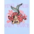 thumbnail image 2 of Little Mermaid Girls Tee with Short Sleeves and Shorts Set, 2-Piece, Sizes 4-16, 2 of 3