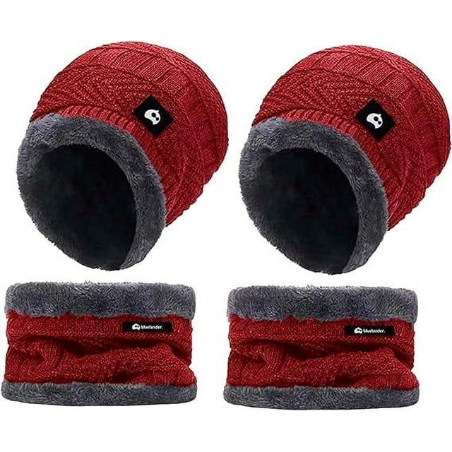 Set de 2 Gorros de Invierno con Bufanda, Bluelander, Unisex