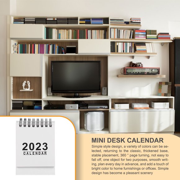 VONKY Mini 2022-2023 September to December Double Sided Calendar Living Room Bedroom Hotel Monthly Schedule Table Planner Ornament White 1Set